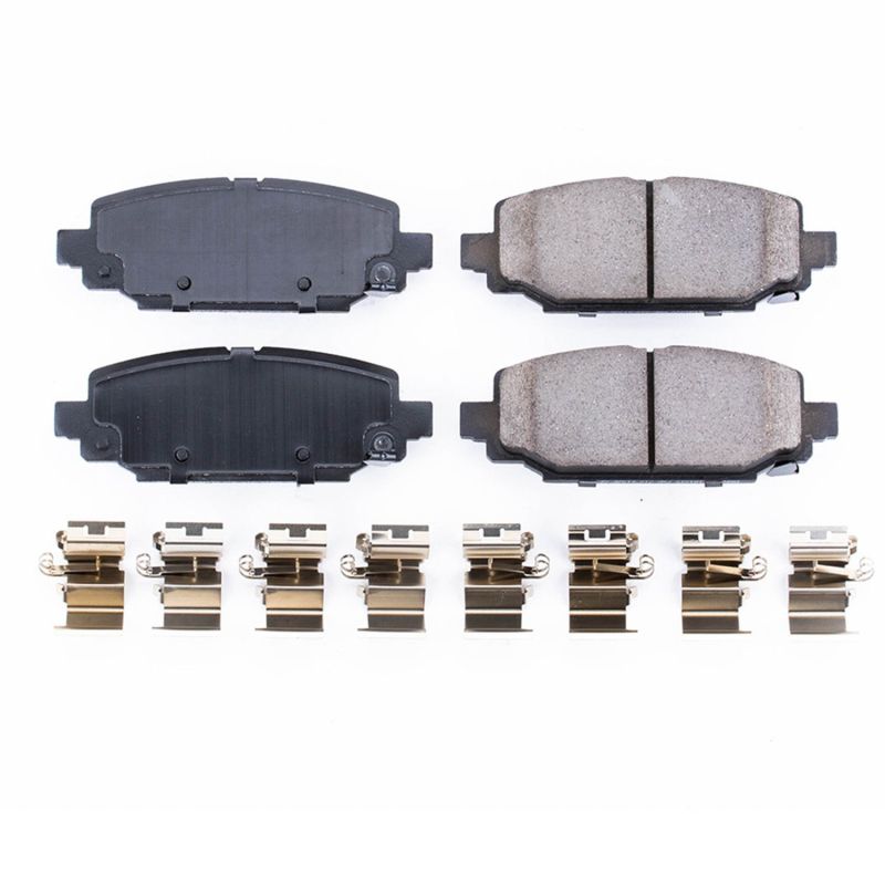 PSB Z17 Evolution Brake Pads - Power Stop 18-19 Jeep Wrangler Rear Z17 Evolution Ceramic Brake Pads w/Hardware