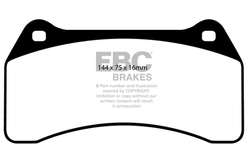 EBC Redstuff Brake Pad Sets - EBC 03-06 Jaguar XJR 4.2 Supercharged Redstuff Front Brake Pads