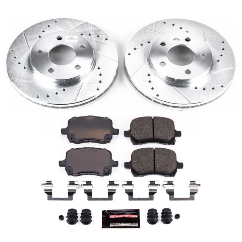 PSB Z23 Evolution Kit - Power Stop 04-08 Chevrolet Malibu Front Z23 Evolution Sport Brake Kit
