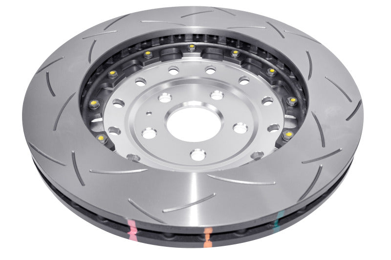 DBA 5000 Series Slotted Rotors - DBA 06-17 Audi RS3 4V Sedan 5000 Fully Assembled 2-Pc Silver Hat T3 Slot Rotor