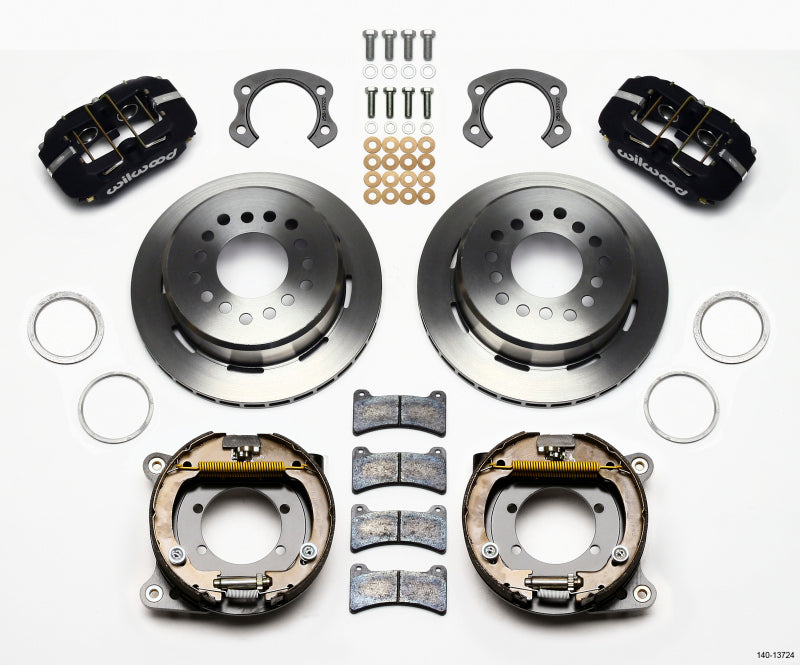 WIL Dynapro Brake Kit - Wilwood Dynapro Low-Profile 11.00in P-Brake Kit Ford 8.8 Special w/2.50in Offset-5 Lug