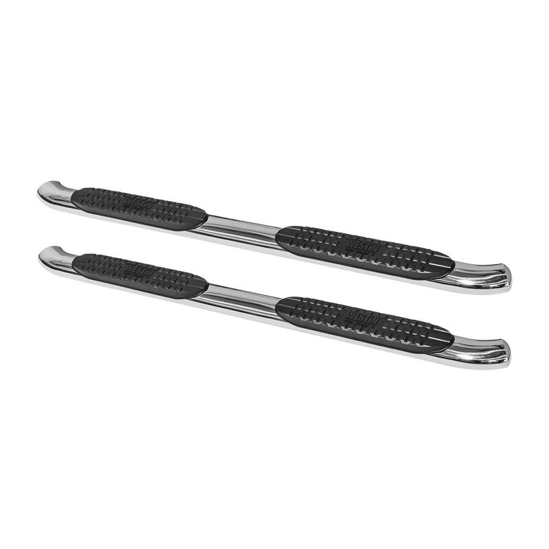 WES Nerf Bars - PRO TRAXX 4 - Westin 2014-2018 Chevy Silverado 1500 Reg Cab PRO TRAXX 4 Oval Nerf Step Bars - SS