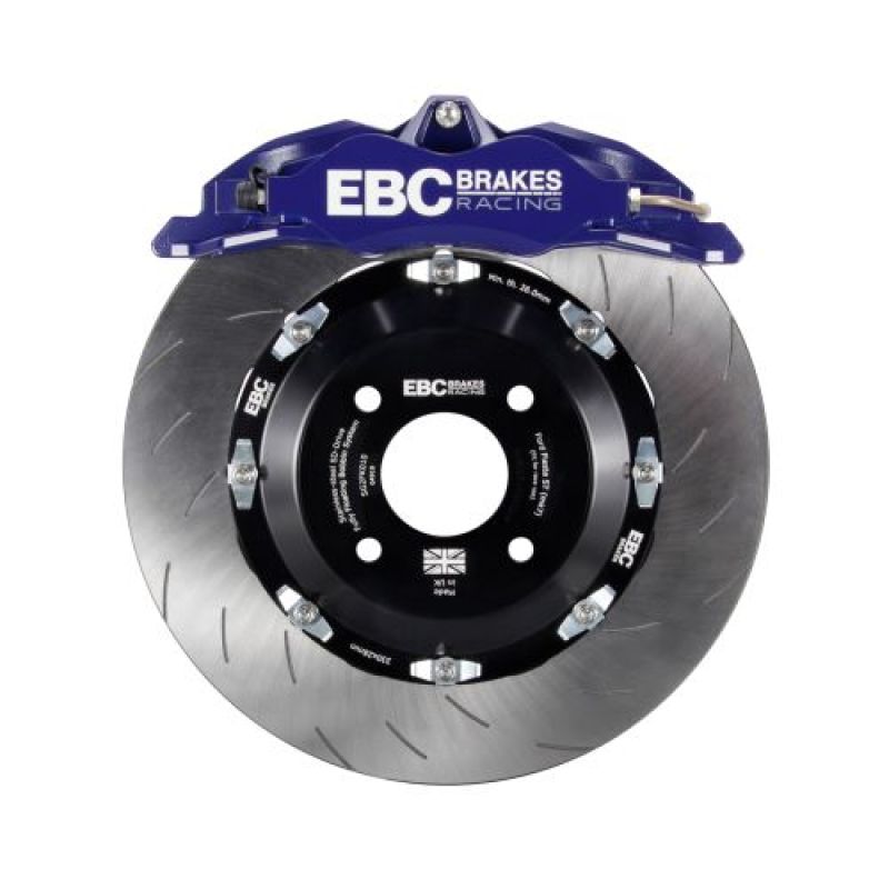 EBC Big Brake Kits - EBC Racing 15-17 Ford Fiesta (Mk7) Blue Apollo-4 Calipers 300mm Rotors Front Big Brake Kit