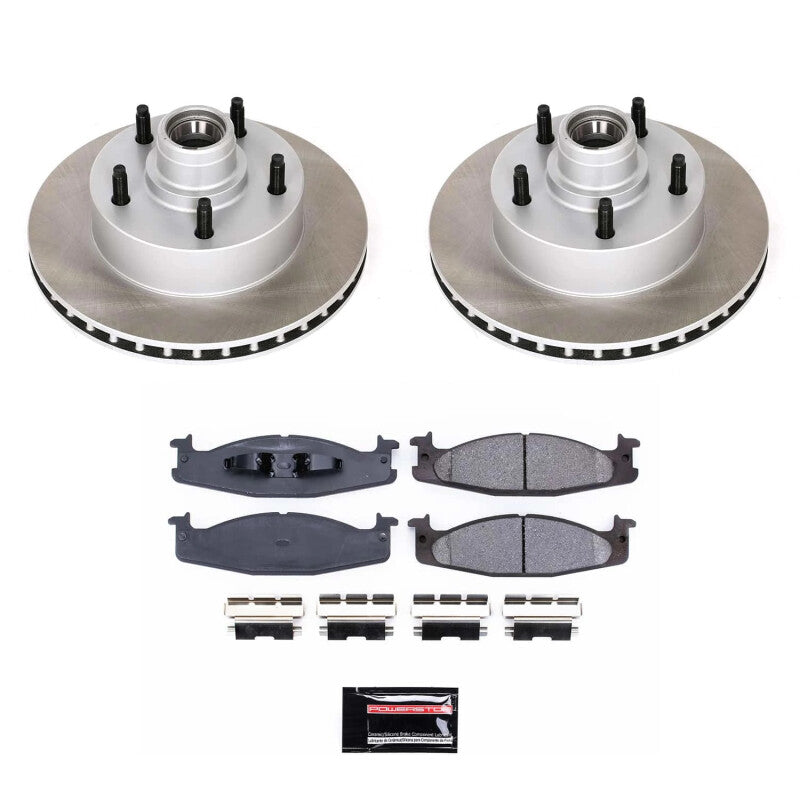 PSB Semi-Coated Rotor Kits - Power Stop 94-96 Ford F-150 Front Semi-Coated Rotor Kit