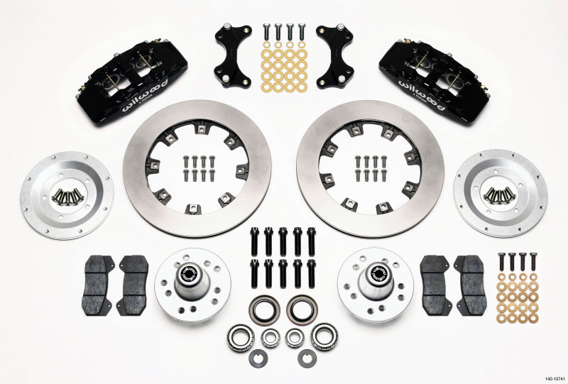 WIL Dynapro Brake Kit - Wilwood Dynapro 6 Front Hub Kit 12.19in WWE ProSpindle