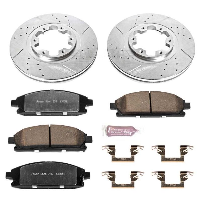 PSB Z36 Truck & Tow Kit - Power Stop 97-03 Infiniti QX4 Front Z36 Truck & Tow Brake Kit