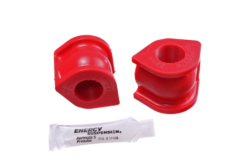 ES Sway Bar Bushings - Red - Energy Suspension 06-11 Honda Civic (Excl Si) 24mm Front Sway Bar Bushings - Red