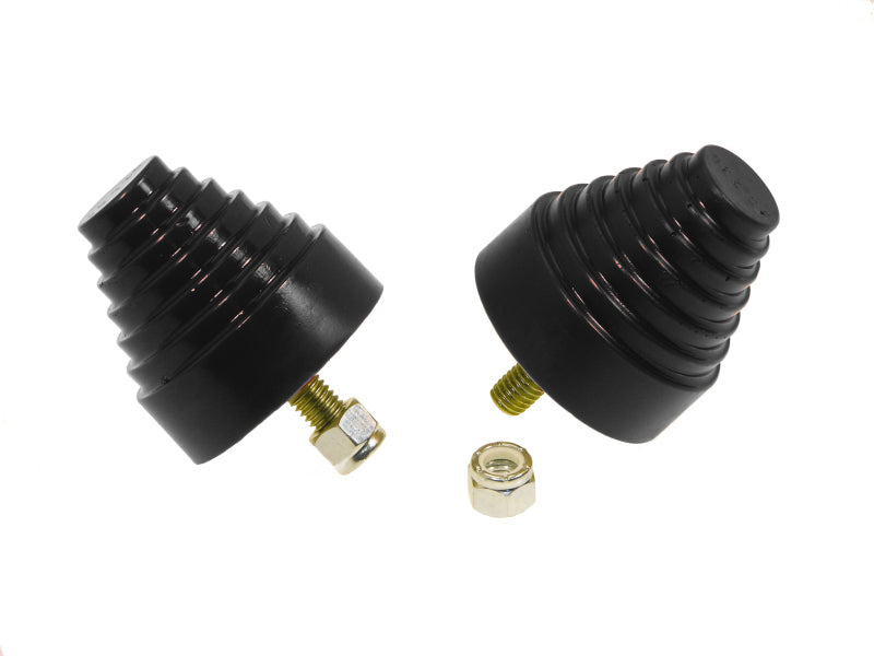 PRO Bump Stops - Blk - Prothane Universal Bump Stop 2-1/4X2-1/4 Cone w/Stp - Black