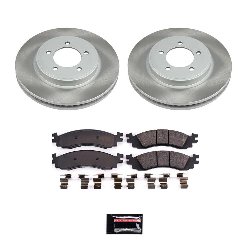 PSB Semi-Coated Rotor Kits - Power Stop 06-10 Mercury Mountaineer Front Semi-Coated Rotor Kit
