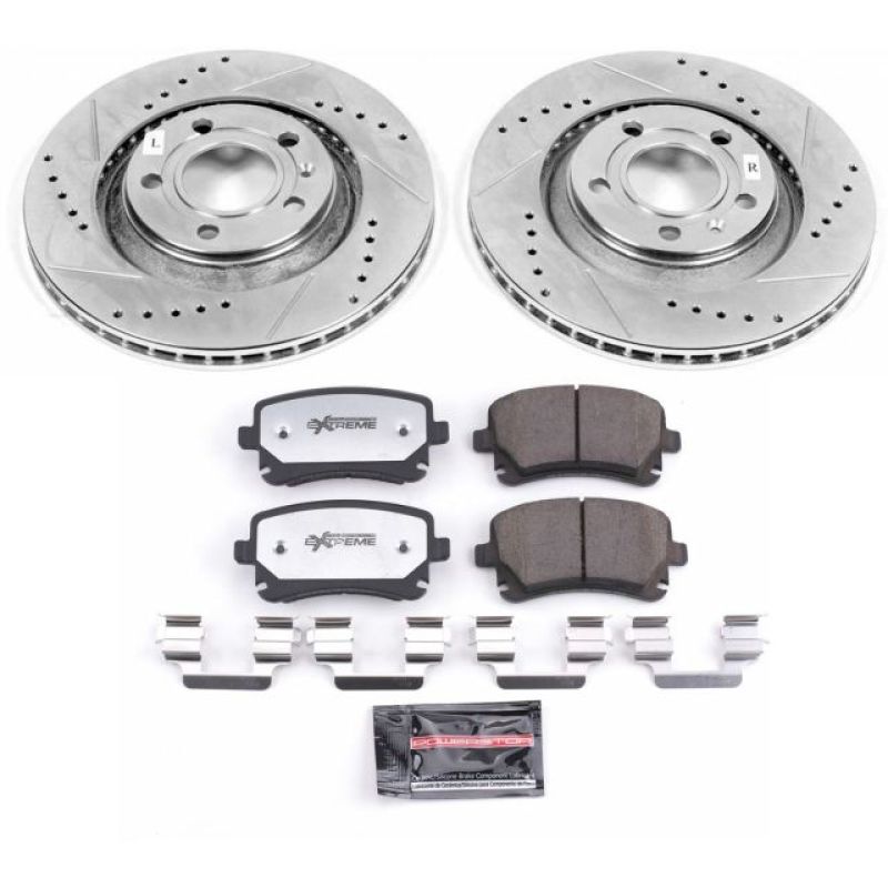 PSB Z26 Street Warrior Kit - Power Stop 04-09 Audi S4 Rear Z26 Street Warrior Brake Kit