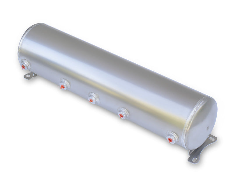 RID Air Tanks - Ridetech Air Tank 5 Gallon Aluminum w/ 5- 1/4in Ports and 1-1/8in Port