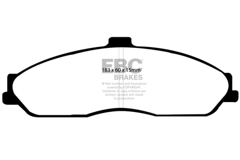 EBC Greenstuff Brake Pad Sets - EBC 03-04 Cadillac XLR 4.6 Greenstuff Front Brake Pads