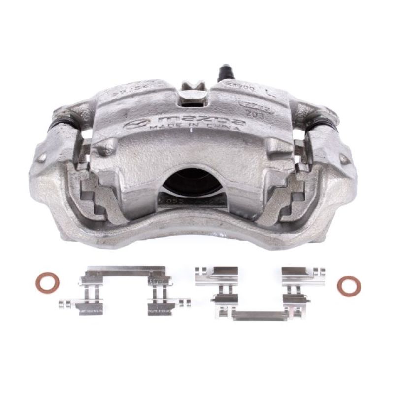 PSB Autospecialty Caliper - Power Stop 14-18 Mazda 3 Front Left Autospecialty Caliper w/Bracket