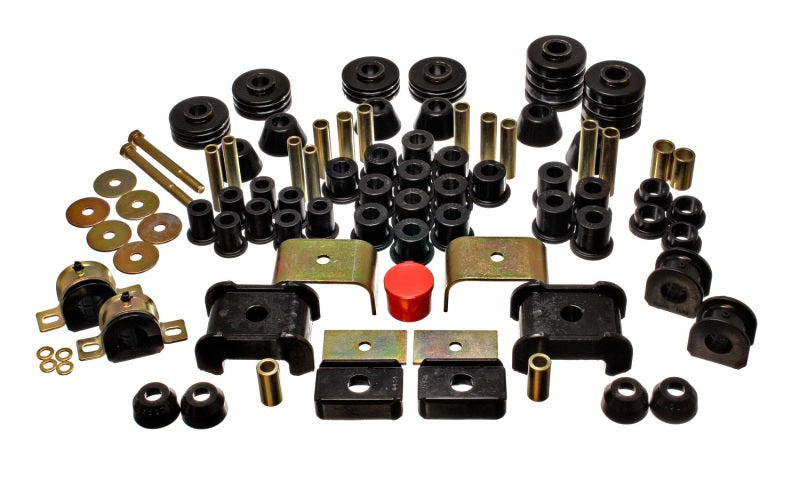 ES Hyper-Flex Sets - Black - Energy Suspension 73-80 Chevy/GMC 4WD (W/ Stock Front Springs) Black Hyper-flex Master Bushing Set