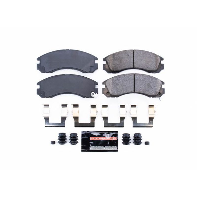 PSB Z23 Evolution Brake Pads - Power Stop 91-96 Dodge Stealth Front Z23 Evolution Sport Brake Pads w/Hardware