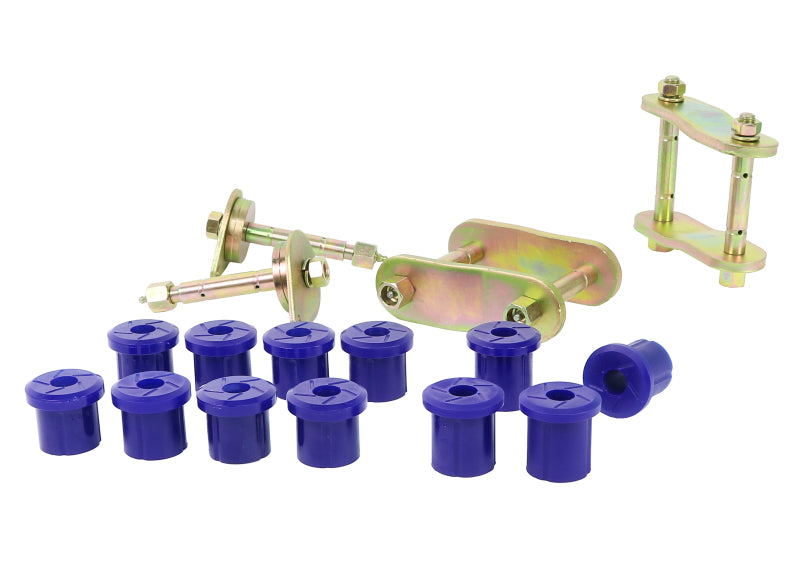 SPR Bushing Kits - SuperPro 07+ Toyota Land Cruiser Greaseable Leaf Spring and Shackle Bushing Kit- (Rear)