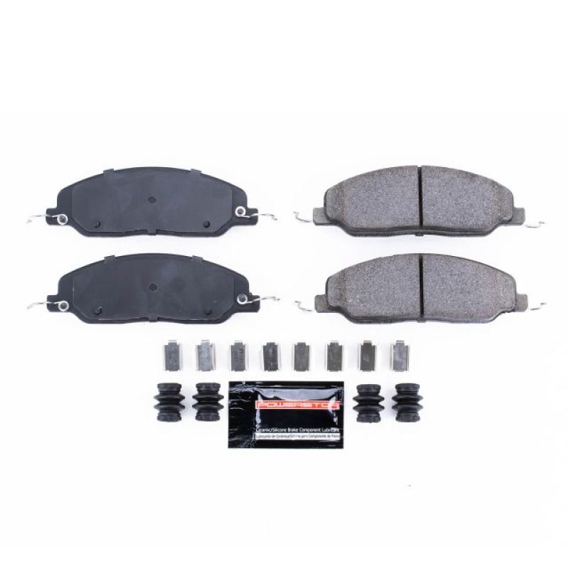 PSB Z23 Evolution Brake Pads - Power Stop 05-10 Ford Mustang Front Z23 Evolution Sport Brake Pads w/Hardware
