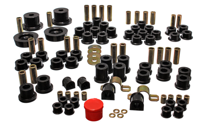 ES Hyper-Flex Sets - Black - Energy Suspension 90-97 Mazda Miata Black Hyper-Flex Master Bushing Set