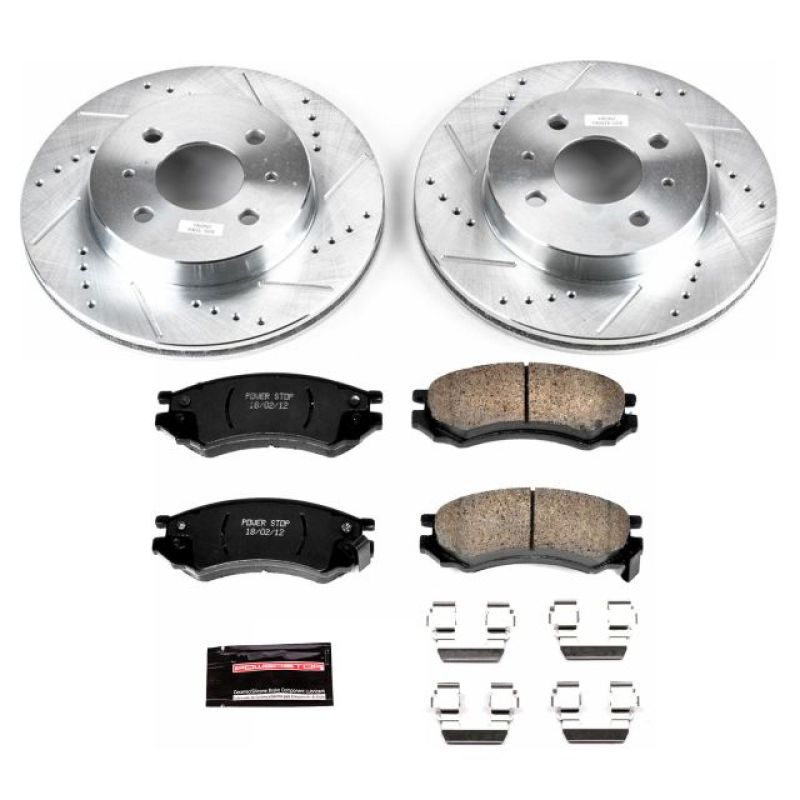 PSB Z23 Evolution Kit - Power Stop 91-92 Saturn SC Front Z23 Evolution Sport Brake Kit