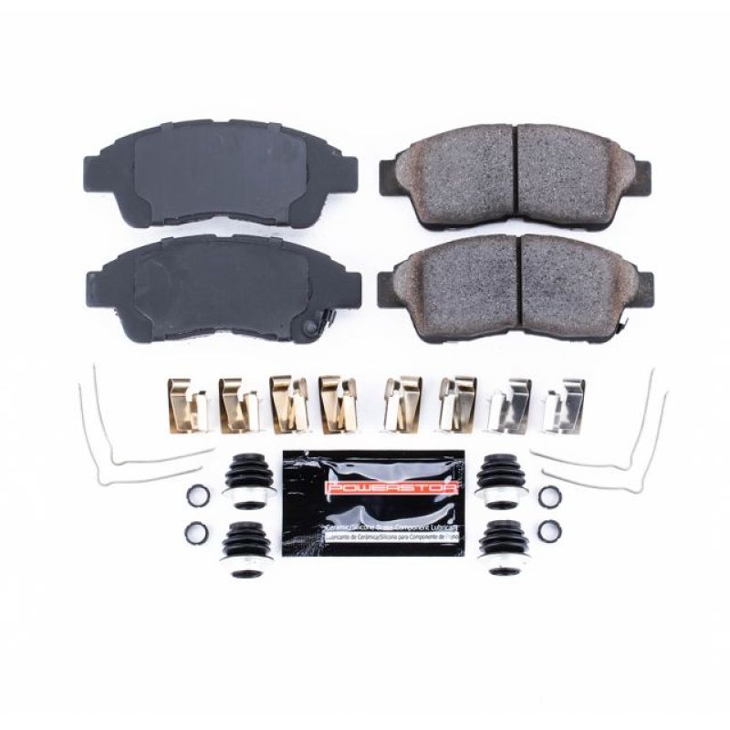 PSB Z23 Evolution Brake Pads - Power Stop 93-97 Geo Prizm Front Z23 Evolution Sport Brake Pads w/Hardware