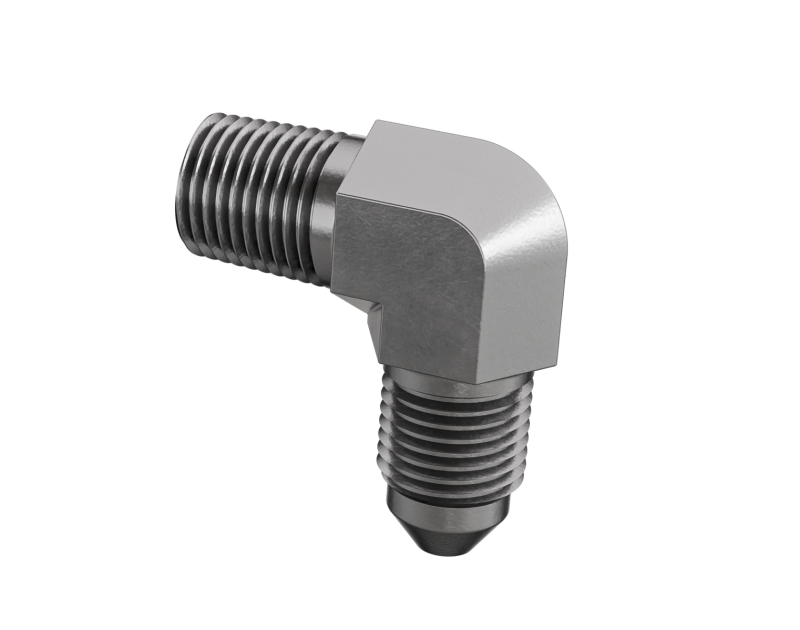 GR PWS Brake Line Fittings - Goodridge 90 Deg Male Adaptor AN3 to 1/8 NPT