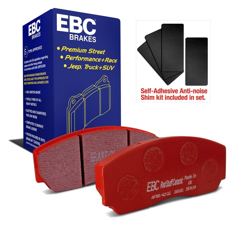 EBC Redstuff Brake Pad Sets - EBC 90-00 Aston Martin Vantage 5.3 (Twin Supercharged)(AP) Redstuff Front Brake Pads