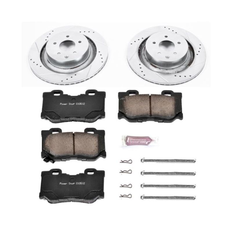 PSB Z23 Evolution Kit - Power Stop 08-13 Infiniti G37 Rear Z23 Evolution Sport Brake Kit