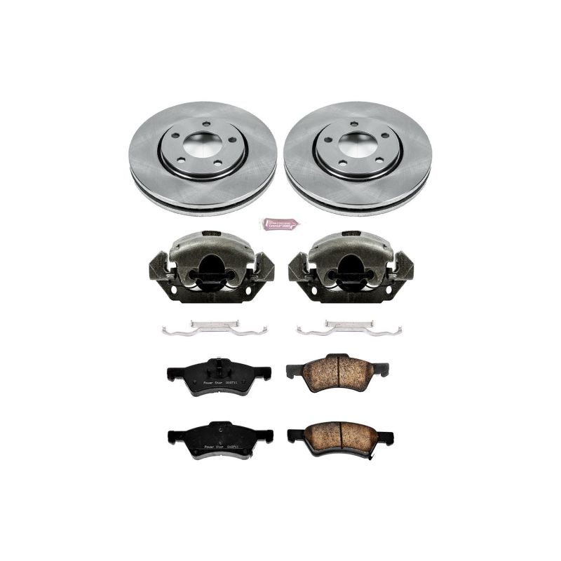 PSB Autospecialty Kit w/Cals - Power Stop 03-04 Dodge Caravan Front Autospecialty Brake Kit w/Calipers