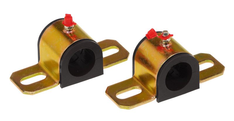 PRO Sway/End Link Bush - Blk - Prothane Universal Greasable Sway Bar Bushings - 1 1/8in - Type B Bracket - Black