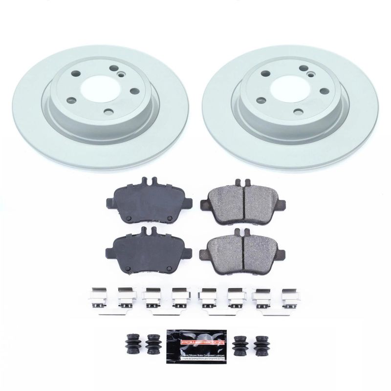 PSB Z17 Evolution Coated Kit - Power Stop 17-19 Infiniti QX30 Rear Z17 Evolution Geomet Coated Brake Kit