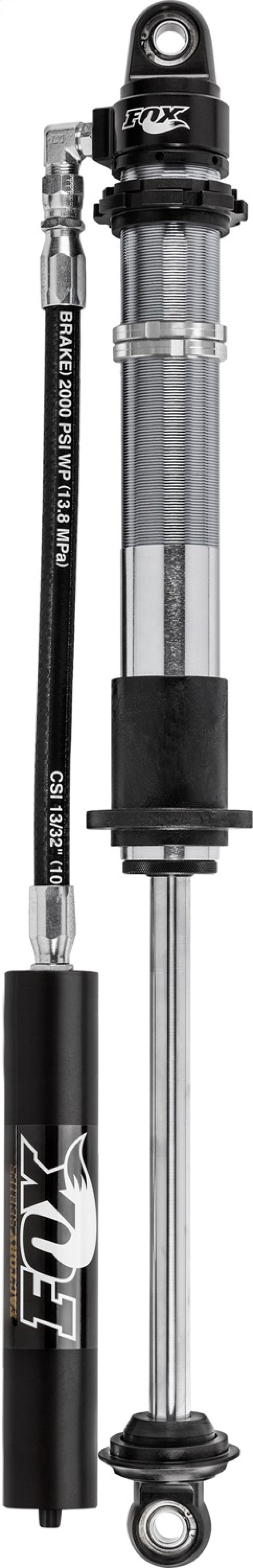 FOX 2.0 Factory Coilover Shock - Fox 2.0 Factory Series 16in. Rotating R/R Coilover 7/8in. Shaft (Custom Valv.) w/-10 Heims - Blk