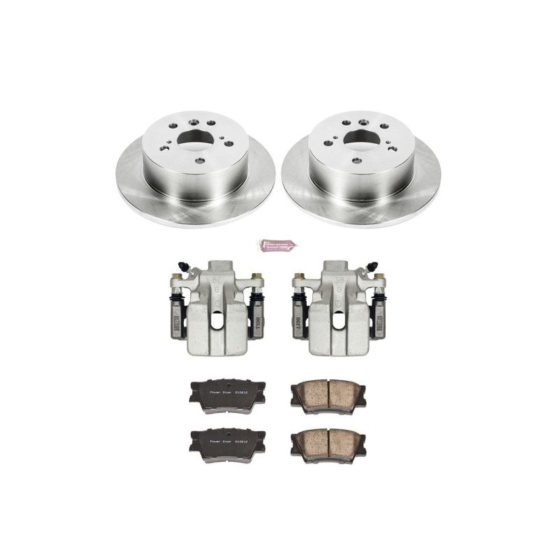 PSB Autospecialty Kit w/Cals - Power Stop 07-12 Lexus ES350 Rear Autospecialty Brake Kit w/Calipers
