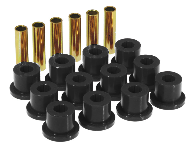 PRO Spring/Shackle Bush- Blk - Prothane 67-87 GM Rear Spring & Shackle Bushings (w/ 1.5in Bushings) - Black