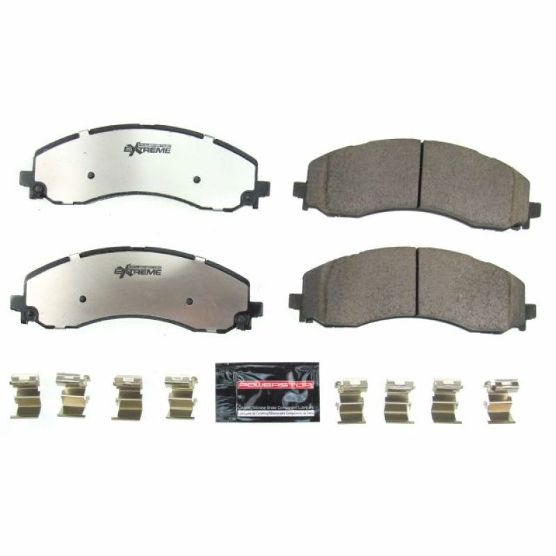 PSB Z36 Truck & Tow Brake Pads - Power Stop 2019 Ram 2500 Front Z36 Truck & Tow Brake Pads w/Hardware