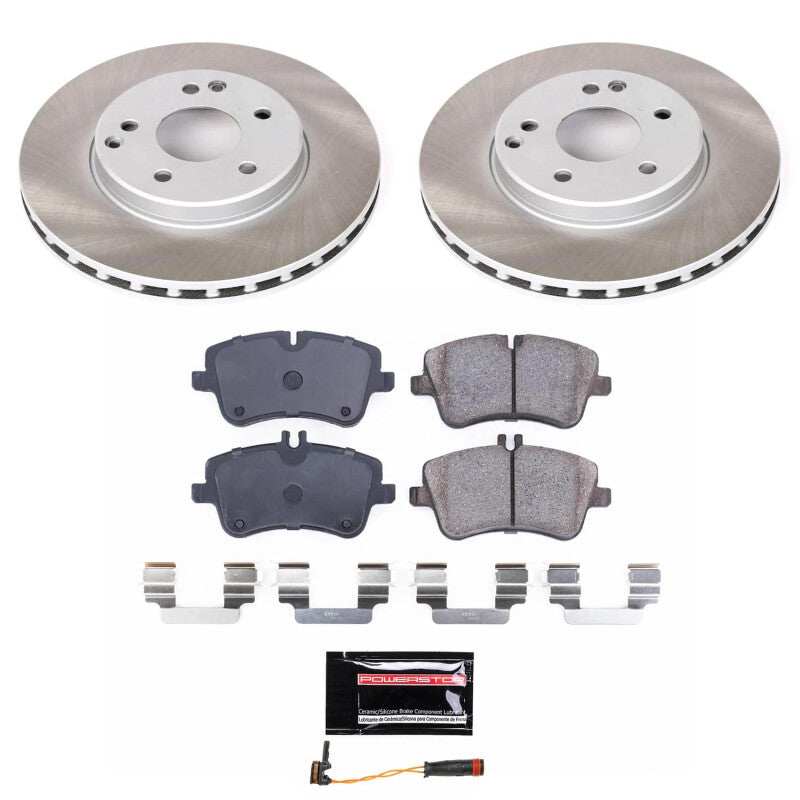 PSB Semi-Coated Rotor Kits - Power Stop 01-05 Mercedes-Benz C240 Front Semi-Coated Rotor Kit