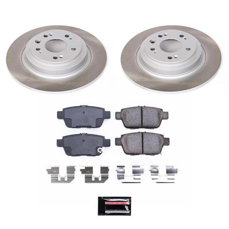 PSB Semi-Coated Rotor Kits - Power Stop 09-14 Acura TL Rear Semi-Coated Rotor Kit