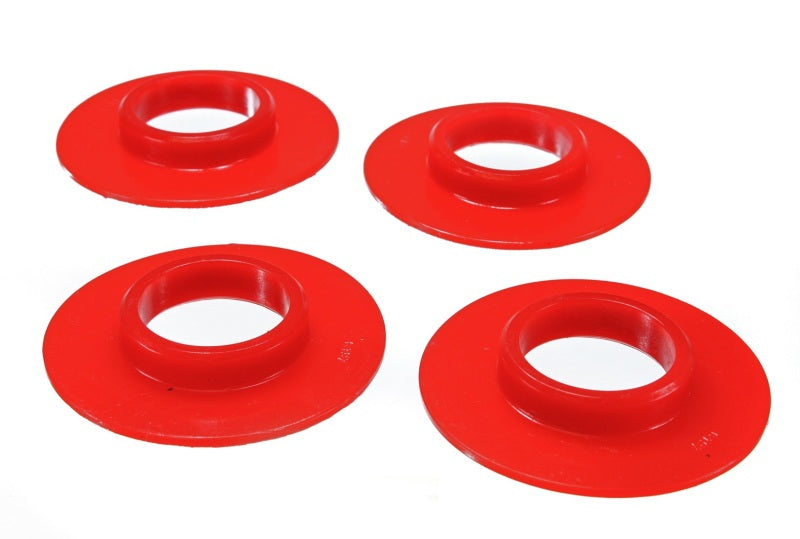 ES Spring Isolators - Red - Energy Suspension 01-05 Chrysler PT Cruiser Red Rear Coil Spring Isolator Set