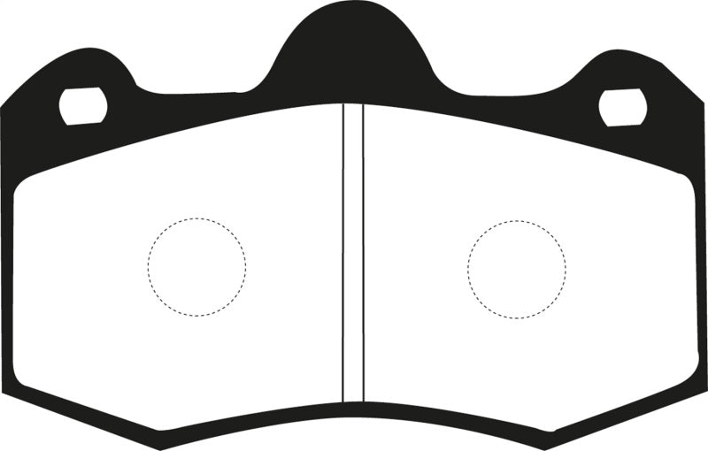 EBC Yellowstuff Brake Pad Sets - EBC 11+ Mclaren MP4-12C 3.8 Twin Turbo Yellowstuff Rear Brake Pads