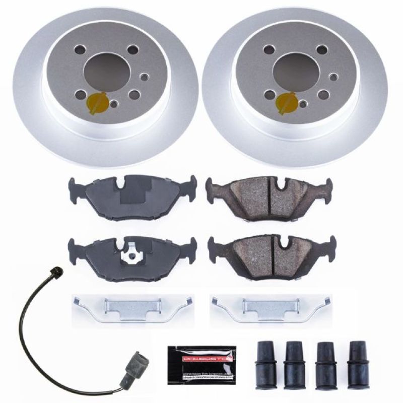PSB Z23 Evolution Coated Kit - Power Stop 91-92 BMW 318i Rear Z23 Evolution Sport Coated Brake Kit
