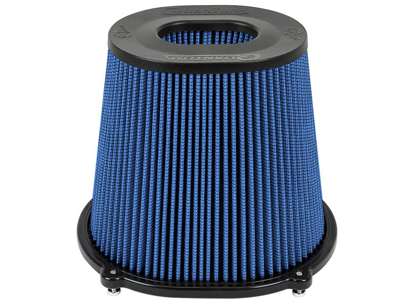 AFE Quantum Intakes - aFe Quantum Pro-5 R Air Filter Inverted Top - 5in Flange x 8in Height - Oiled P5R