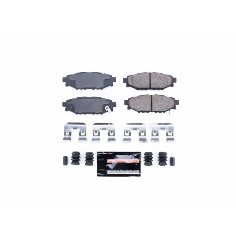 PSB Z23 Evolution Brake Pads - Power Stop 13-16 Subaru BRZ Rear Z23 Evolution Sport Brake Pads w/Hardware