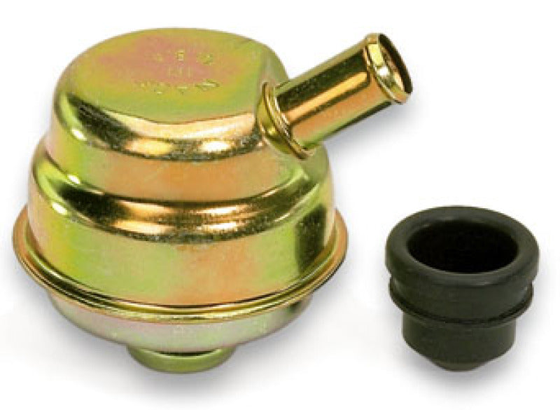 MOR Breathers - Moroso Oil Separator/Breather - 5/8in Hose - Gold Iridite