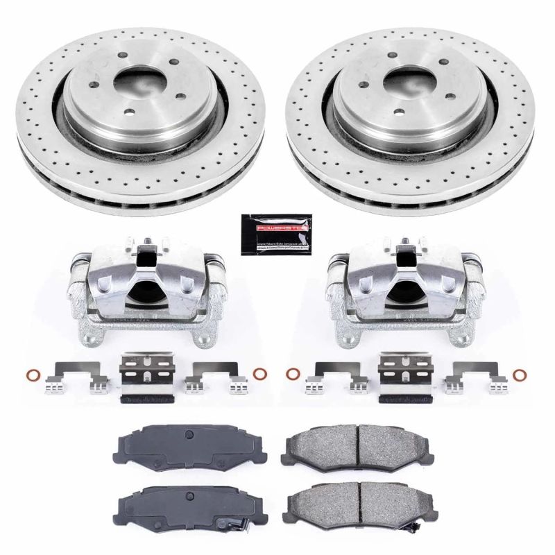 PSB Autospecialty Kit w/Cals - Power Stop 06-09 Cadillac XLR Rear Autospecialty Brake Kit w/Calipers