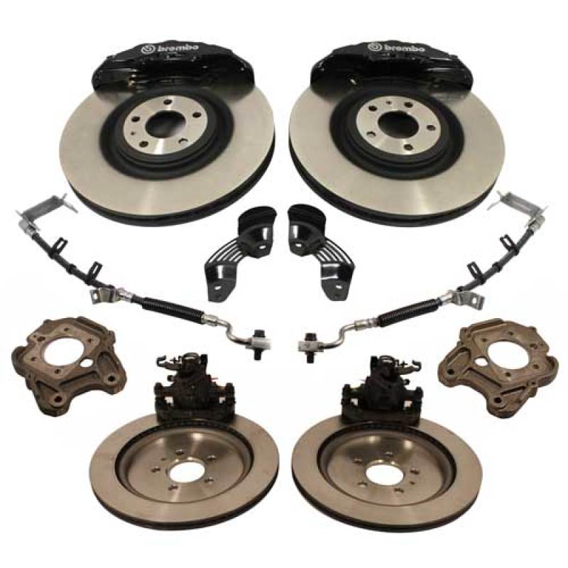 FR Brake Upgrade Kits - Ford Racing 2005-2014 Mustang Six Piston 15-inch Brake Upgrade Kit
