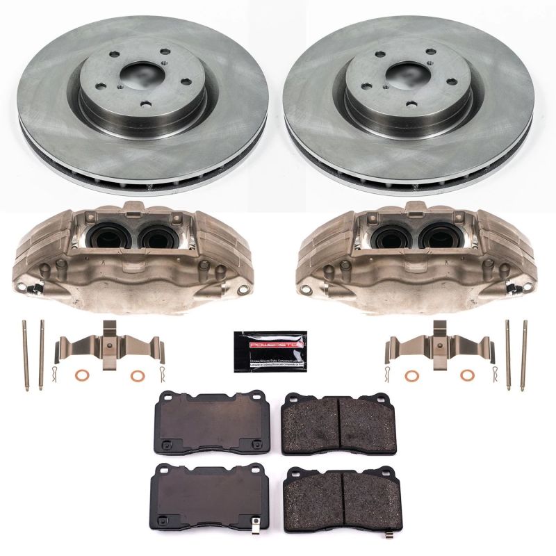 PSB Autospecialty Kit w/Cals - Power Stop 05-14 Subaru Impreza Front Autospecialty Brake Kit w/Calipers