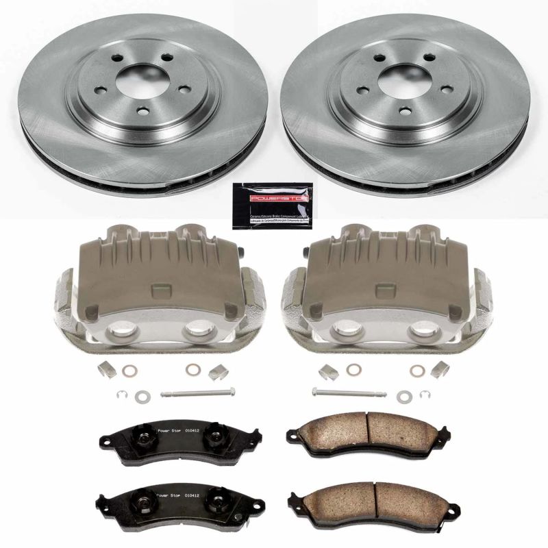 PSB Autospecialty Kit w/Cals - Power Stop 98-94 Ford Mustang Front Autospecialty Brake Kit w/Calipers