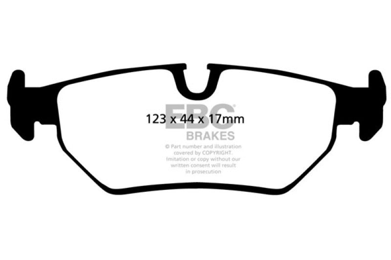EBC Greenstuff Brake Pad Sets - EBC 93-97 Aston Martin DB7 3.2 Supercharged Greenstuff Rear Brake Pads