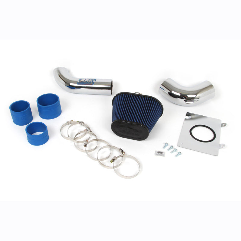 BBK Cold Air Intake Kit - BBK 86-93 Mustang 5.0 Cold Air Intake Kit - Fenderwell Style - Chrome Finish