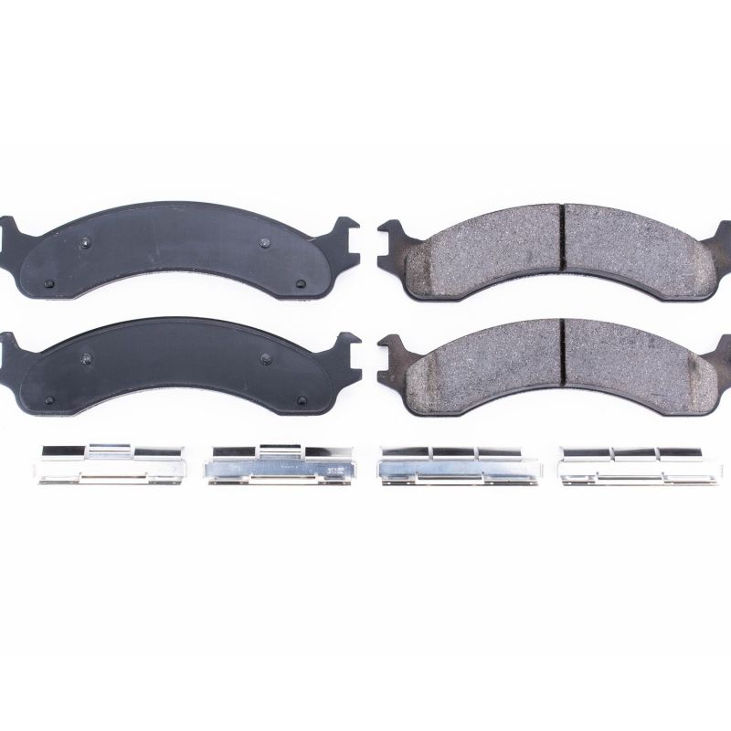 PSB Z17 Evolution Brake Pads - Power Stop 00-02 Dodge Ram 2500 Front Z17 Evolution Ceramic Brake Pads w/Hardware