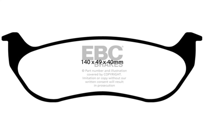 EBC Extra Duty Brake Pad Sets - EBC 02-07 Jeep Liberty 2.4 Extra Duty Rear Brake Pads